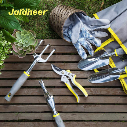 Jardineer Garden Tools Set, 8PCS Heavy Duty Garden Tool Kit,Gardening Tools Gifts for Women and Men